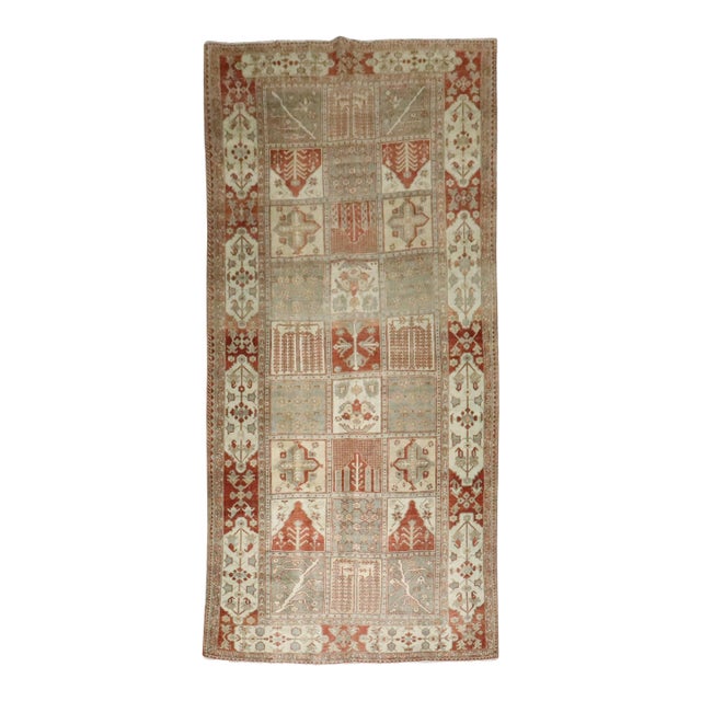 Early 20th Century Zabihi Collection Willow Tree Persian Kurd Bakhtiari Runner - 3'6" x 10'10" For Sale