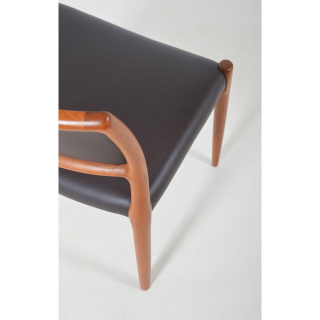 Chairs Model 80 by Niels Møller for J.L. Møllers, 1960s, Set of 6 For Sale - Image 10 of 15