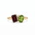 Embrace the art of contrast with this elegant multi-gemstone Toi et Moi cluster ring. Featuring a striking pairing of...