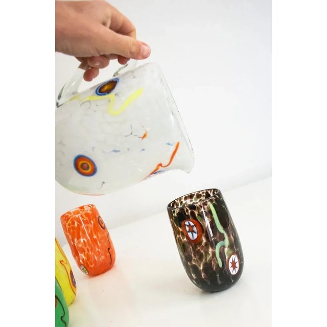 Mirò Glasses by Mariana Iskra for Ribes Studio Maestro Ballarin, Set of 6 For Sale - Image 12 of 18