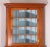 Brown Country Pine Hand Crafted 2 Piece Corner Cabinet For Sale - Image 8 of 13