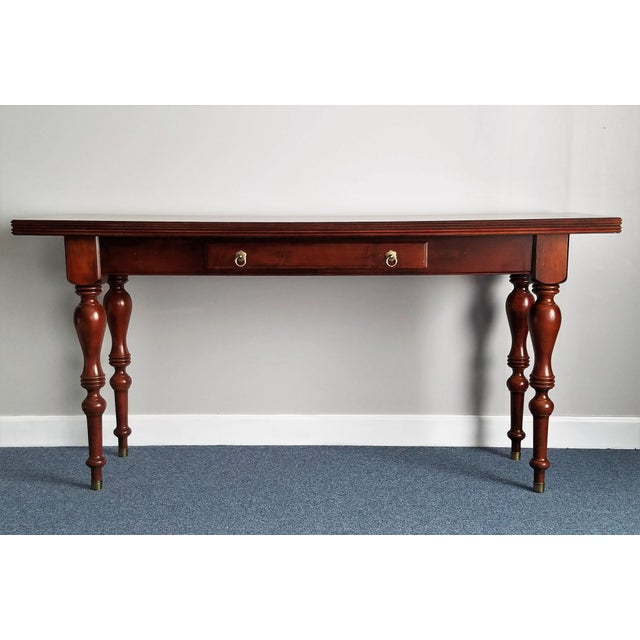 Ethan Allen Mahogany Sofa Table/Desk Chairish