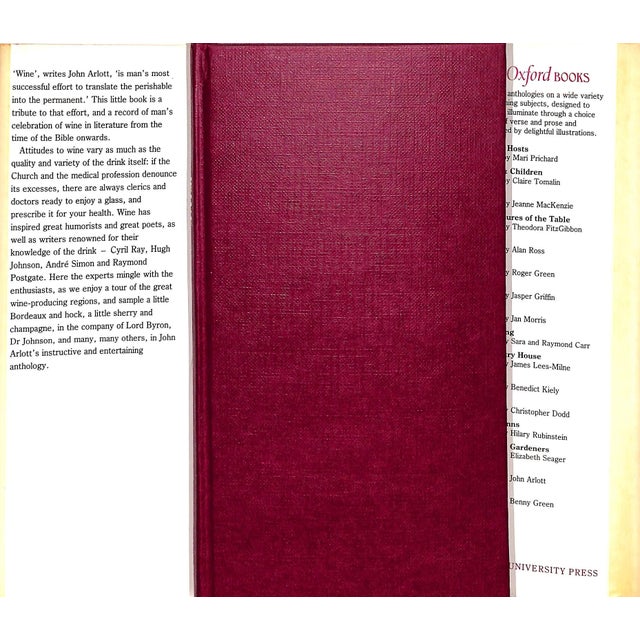 "Wine" 1984 Arlott, John [Compiled By] For Sale - Image 4 of 8