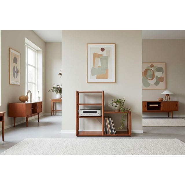 Wood Vintage Danish Bookcase in Teak from Dyrlund, 1960s For Sale - Image 7 of 18