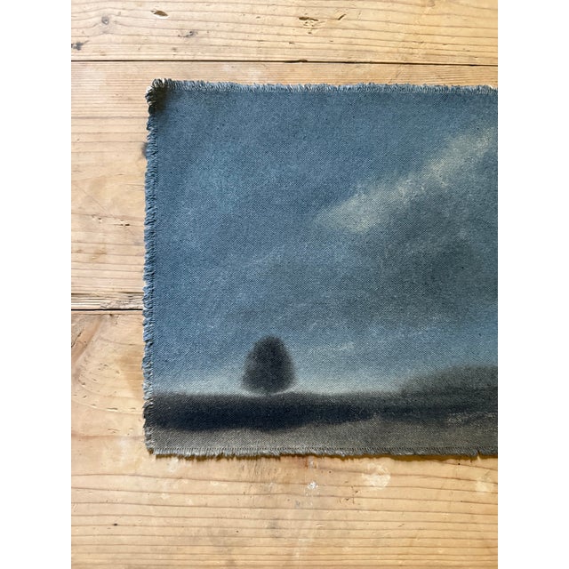 2020s Watercolor Landscape Painting on Raw Canvas by Chelsea Fly For Sale - Image 5 of 5