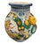Italian Vintage Italian Majolica Style Large Ceramic Urn Vase With Putto and Lion Head Handles For Sale - Image 3 of 11