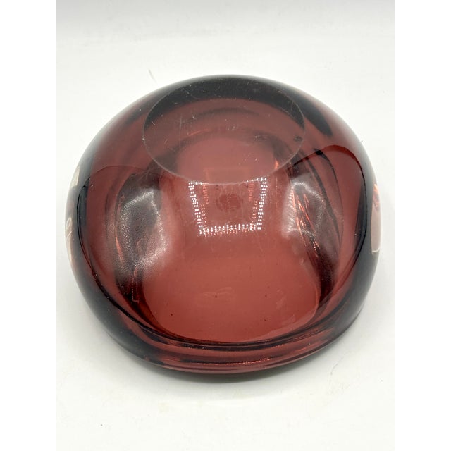 MCM Murano Sommerso Glass Geode Catchall For Sale - Image 13 of 14