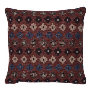 Schumacher Ayumi Performance 20" Pillow in Russet For Sale