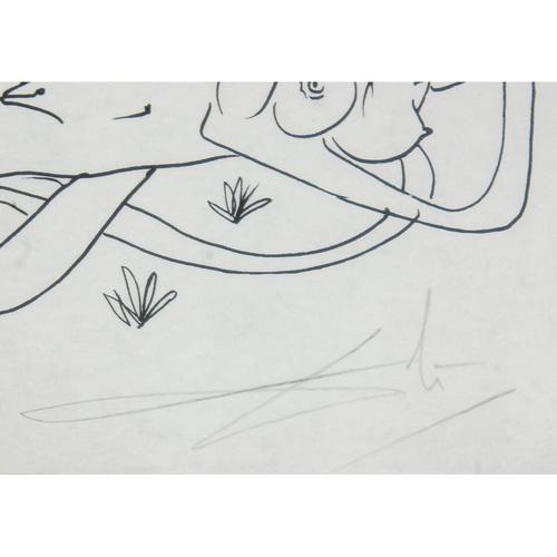 Salvador Dali 1904-1989: Pantagruel series, lithograph on Japan paper 43/50, published by Celami, hand-signed Dali in 1973...