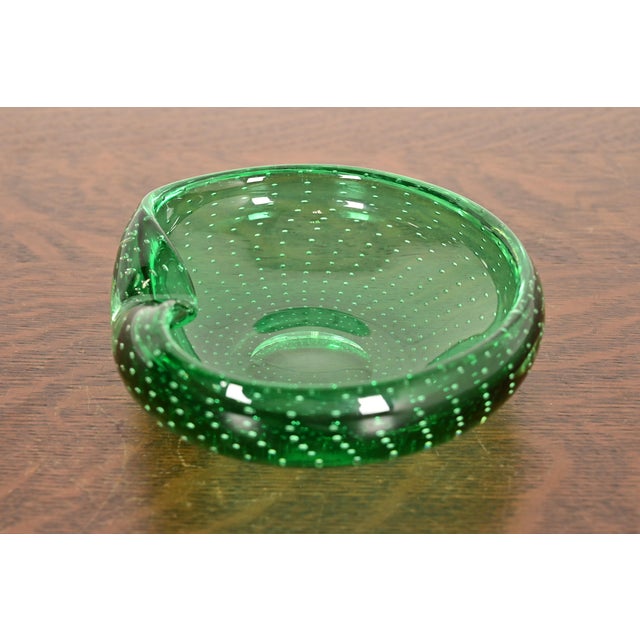 Archimede Seguso Style Italian Murano Glass Ashtray or Catchall For Sale In South Bend - Image 6 of 10
