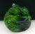 Liuli Gongfang Signed Ltd Ed Art Glass Sculpture Green Pâte-de-Verre Crystal #92/3330 Great vintage condition, made in...