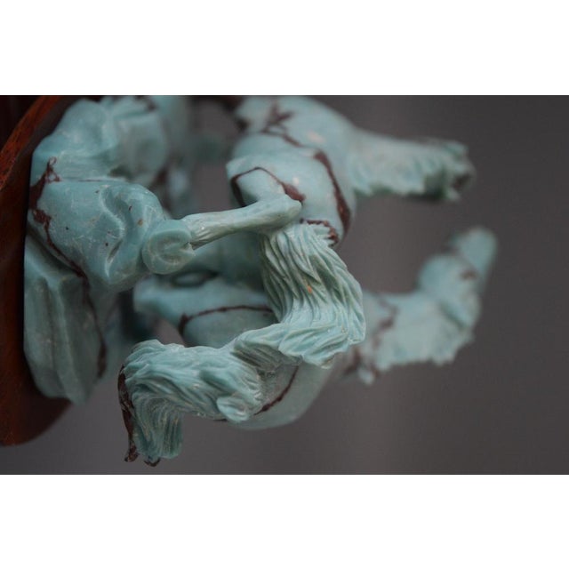 Two Horses Playing & Running Wildly and Chasing Each Other, 1960 For Sale - Image 14 of 18