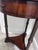 Brown Theodore Alexander Burl Wood Accent / Martini Table With Drawer & Engraved Metal Supports For Sale - Image 8 of 10