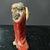 Red Vintage Shiwan Ceramic Sculpture of Bodhidharma (Da Mo) in Red Robe For Sale - Image 8 of 8