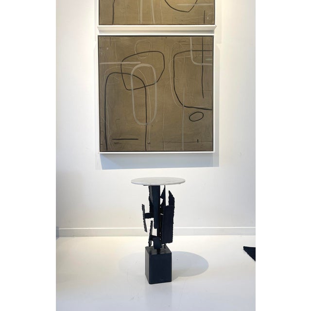 Handcrafted in Toronto, The Brut by Hardware Goods & Co. is a sculptural side table that channels the raw expressiveness...