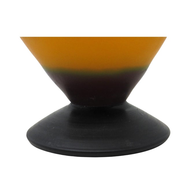 Teleflora Vintage Teleflora Cameo Glass Vase - Galle-Style For Sale - Image 4 of 9
