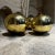 Mid-Century Modern Me1960s Mexico Three Gold Globes Gazing Ball Spheres in Mercury Glass For Sale - Image 3 of 10
