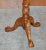 Antique Claw & Ball Satinwood Tripod Side Tables, Set of 2 For Sale - Image 9 of 16