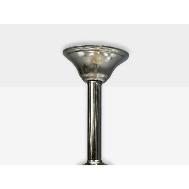 Mid-Century Modern, Orange and White Murano Glass, Chrome, Pendant Light, 1960s For Sale - Image 12 of 12