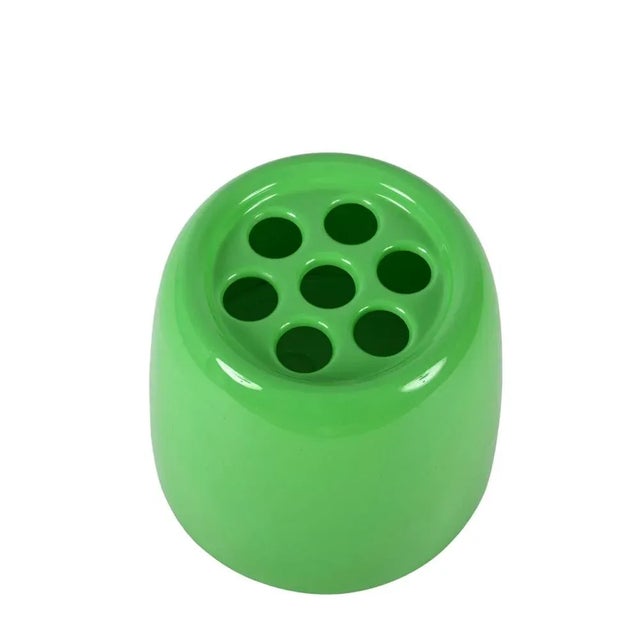 1970s Mid-Century Italian Pea Green Plastic Dedalo Umbrella Stand from Cattaneo, 1970s For Sale - Image 5 of 11