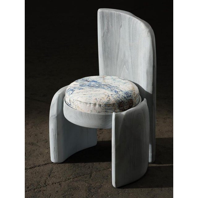 Gg02 zinc chair by togigi dimensions: d 50 x w 50 x h 77,2 cm. Materials: wood with thermal spray zinc finish and...