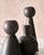 Slate Gray Trio of "Almost Black" Matte Ceramic Taper Candle Holders "Bella," "Bobby," and "Beau" by Lostine For Sale - Image 8 of 12