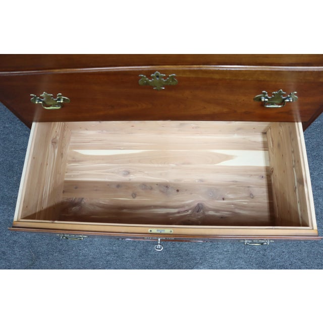2000 - 2009 Statton Chippendale Style Cherry Tall Chest For Sale - Image 5 of 12