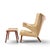 Hans Wegner for Ap Stolen Ap19 Mid Century Papa Bear Chair and Ottoman - Pair For Sale - Image 10 of 16