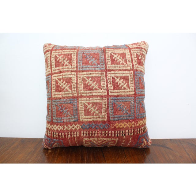 4 Turkish Kilim Decorative Pillow Covers - 16"x16" For Sale - Image 4 of 13