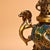 Yellow Pair of Vintage Chinese Cloisonné Enamel & Gilt Bronze Dragon Censers / Incense Burners For Sale - Image 8 of 10