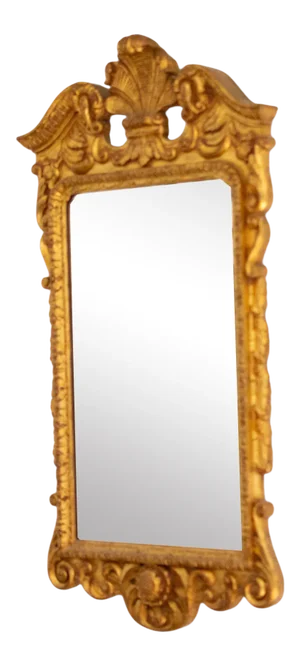 Early 20th Century Hollywood Regency Gold Florentine Wall Mirror