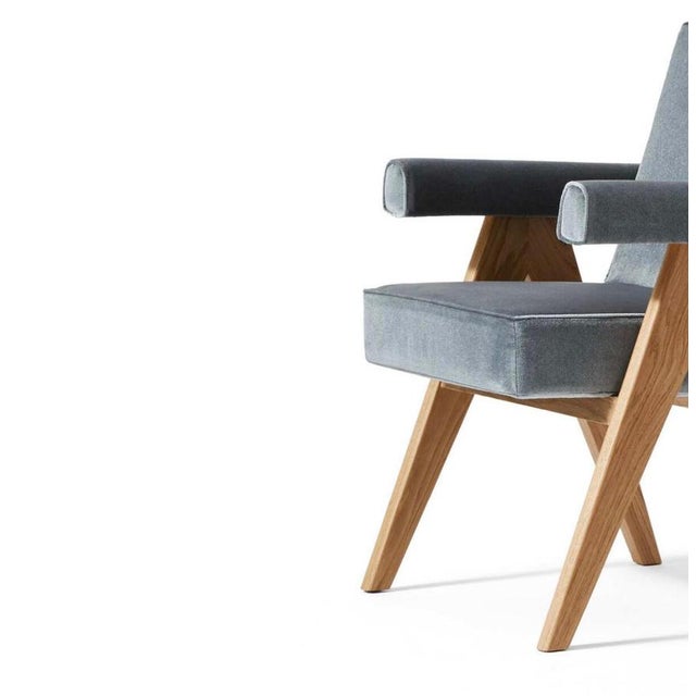 Committee Chair with Arms attributed to Pierre Jeanneret for Cassina For Sale - Image 3 of 12