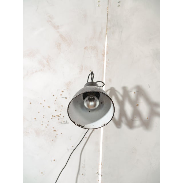 Black Black Scissor Lamp from Elektroinstala Decín, 1950s For Sale - Image 8 of 18
