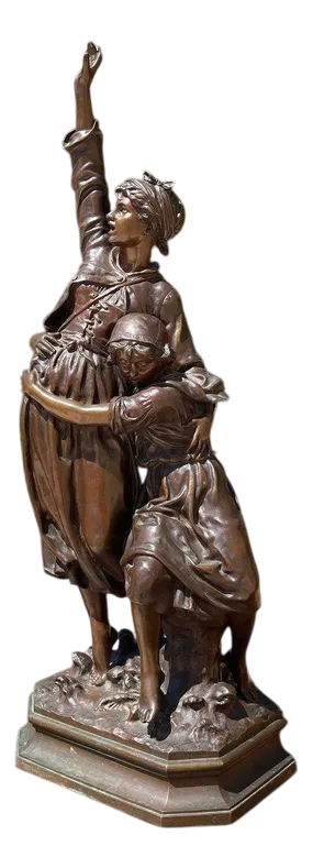 Marcel Debut, La Crié, 1800s, Bronze