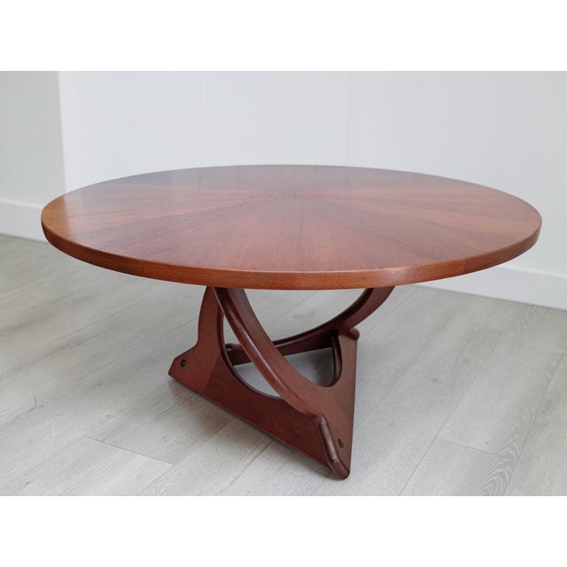 1960s Mid-Century Modern Danish Sunburst Coffee Table by Soren Georg Jensen for Kubus, 1960s For Sale - Image 5 of 13