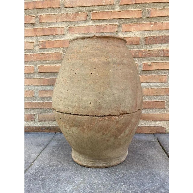 French 19th Century Hand Carved Terracotta Vase For Sale - Image 6 of 6