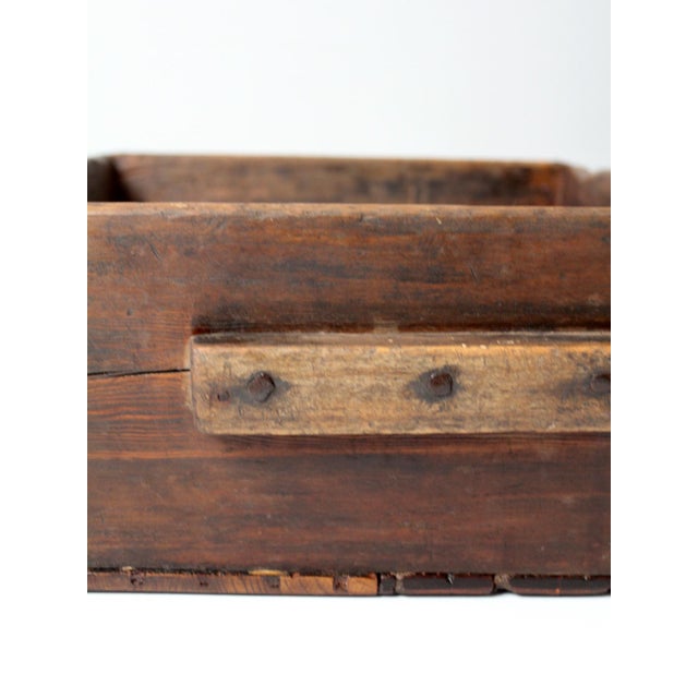 Antique Primitive Wood Dough Tray For Sale - Image 17 of 18