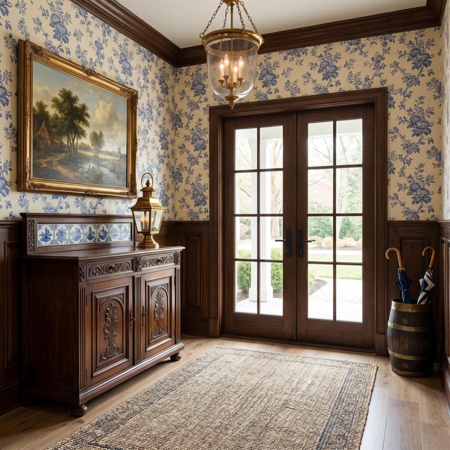 Antique Dutch Barrel Umbrella Stand in Aged Wood and Brass, 1890s For Sale - Image 3 of 10