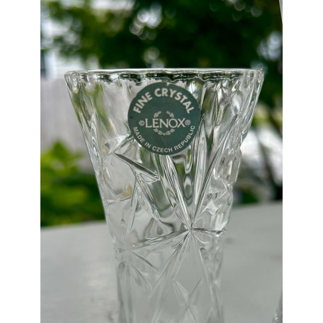 Early 21st Century Lenox Crystal Bud Vases - Set of 3 - New in Box For Sale - Image 5 of 10
