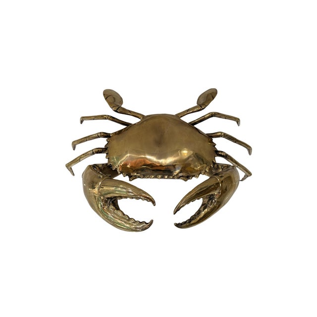 2020s Cast Bronze Crab Sculpture — Sculptural Coastal Form in Polished Patina For Sale - Image 5 of 7