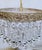 1950s Italian Brass Upside Down Layered Cake Chandelier For Sale - Image 4 of 8