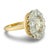 Early 20th Century Victorian 3.05 Carat Old European Cut Diamond 14k Yellow Gold Cluster Ring, Size 5.75 For Sale - Image 4 of 7