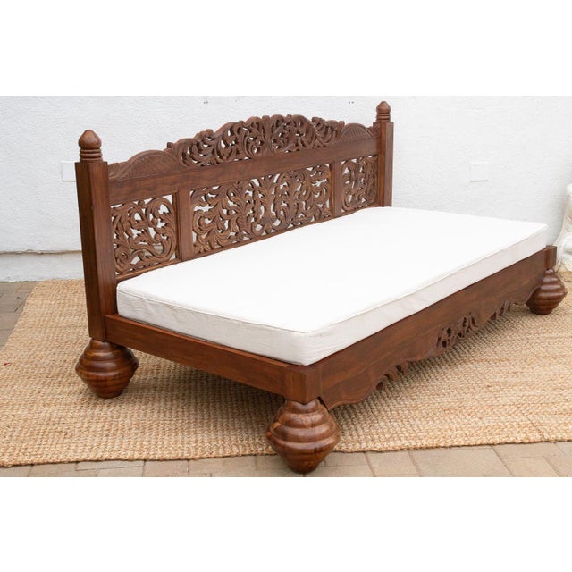 Royal Bali Reclaimed Teak Daybed Sofa For Sale - Image 4 of 9