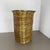 Bauhaus Rattan and Brass Umbrella Stand in the style of Aubock, France, 1960s For Sale - Image 6 of 18
