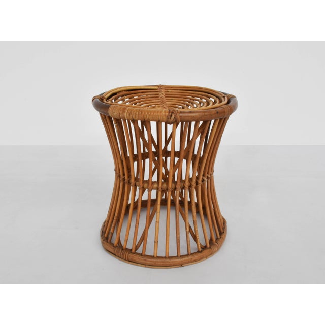 1960s Rattan Stool attributed to Lio Carminati for Case e Giardini, Italy, 1960s For Sale - Image 5 of 5