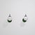 Green Italian Curved Wall Sconces with Opaline Globes and Green Backplates, 1950s, Set of 2 For Sale - Image 8 of 11
