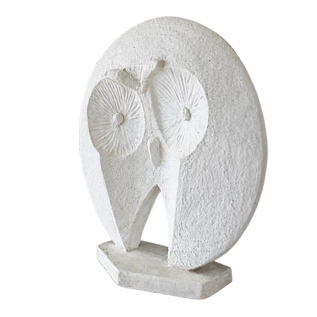 1980's Mid Century Modernist discontinued Owl sculpture designed by Claude Le Clerc for Austin Productions. Signed Classic...