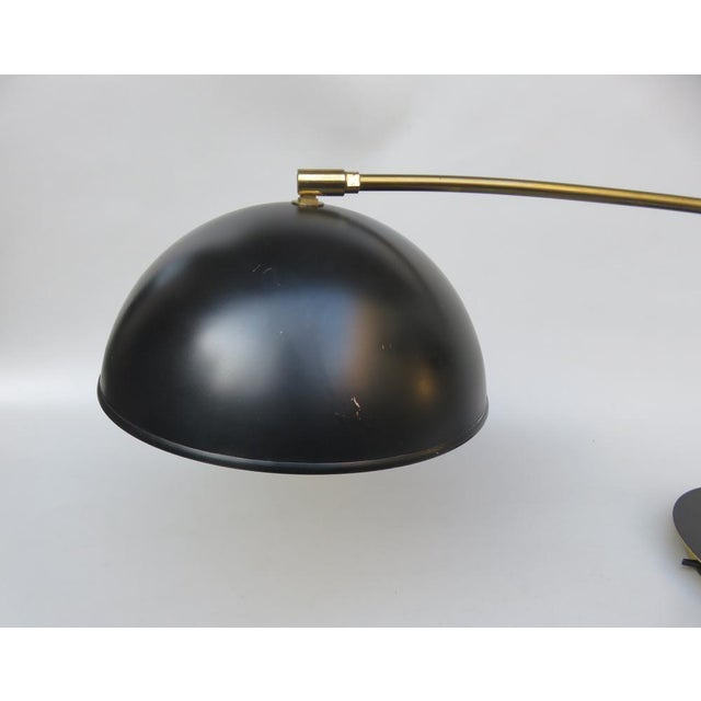 Large Table Lamp in Brass & Anthracite, Italy, 1950s For Sale - Image 12 of 18