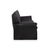 Black Three-Seater Sofa in Black Leather from Musterring For Sale - Image 8 of 11