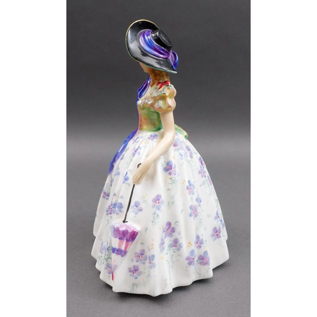 Mid-Century Modern Mid 20th Century Royal Doulton England "Easter Day" Bone China Porcelain Figurine 842489 For Sale - Image 3 of 9